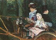 Mary Cassatt Woman and Child Driving painting